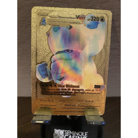 Darmanitan Foil‎ Metal Pokémon Pokemon Fan Art Collectible Card Trading - Picture 1 of 2